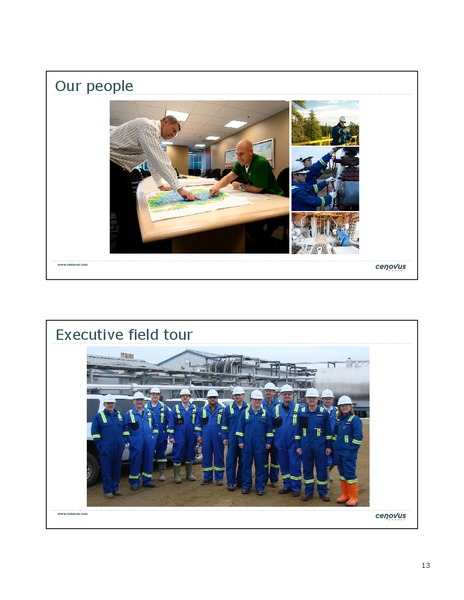 APRIL 2011 ANNUAL GENERAL MEETING – Cenovus Energy Inc. – slide 13