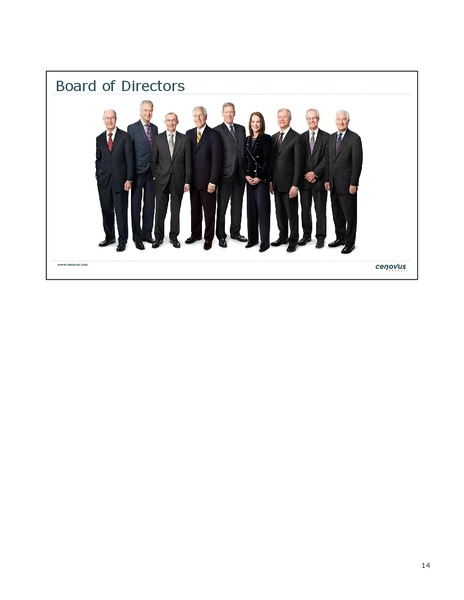 APRIL 2011 ANNUAL GENERAL MEETING – Cenovus Energy Inc. – slide 14
