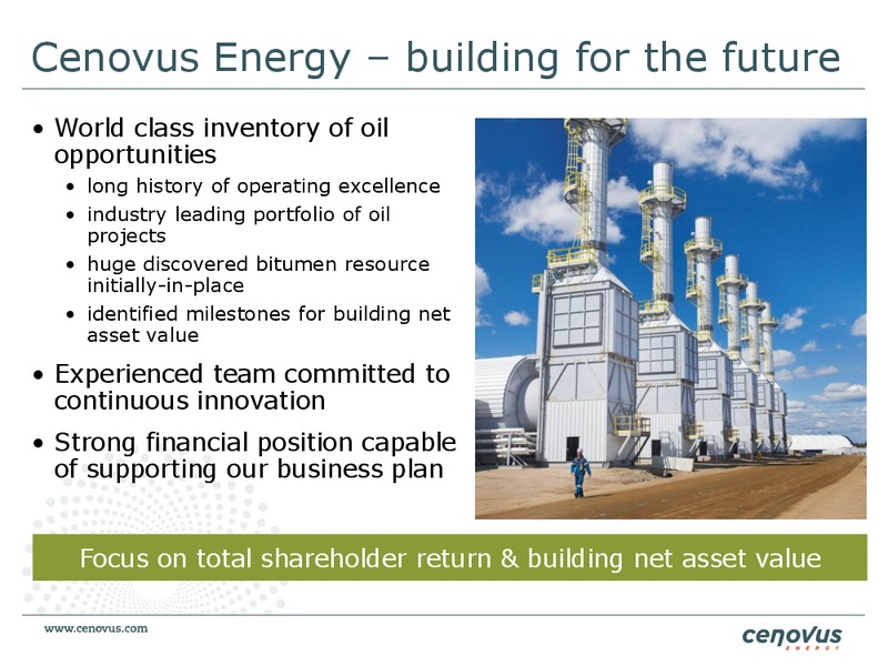 CAPP OIL & GAS INVESTMENT SYMPOSIUM – Cenovus Energy Inc. – slide 25