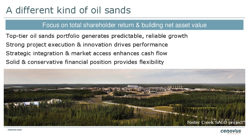 BAML GLOBAL ENERGY CONFERENCE – Cenovus Energy Inc. – slide 19
