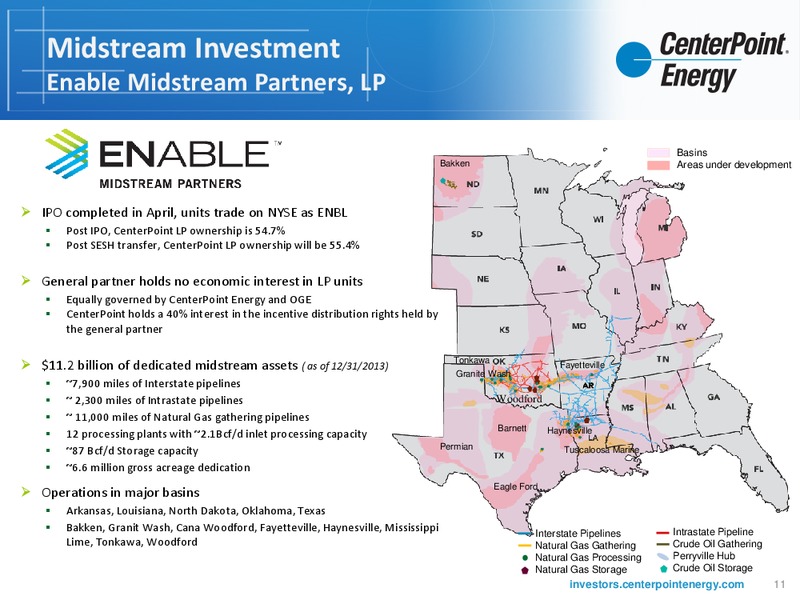 INVESTOR UPDATE – Centerpoint Energy, Inc. – slide 10