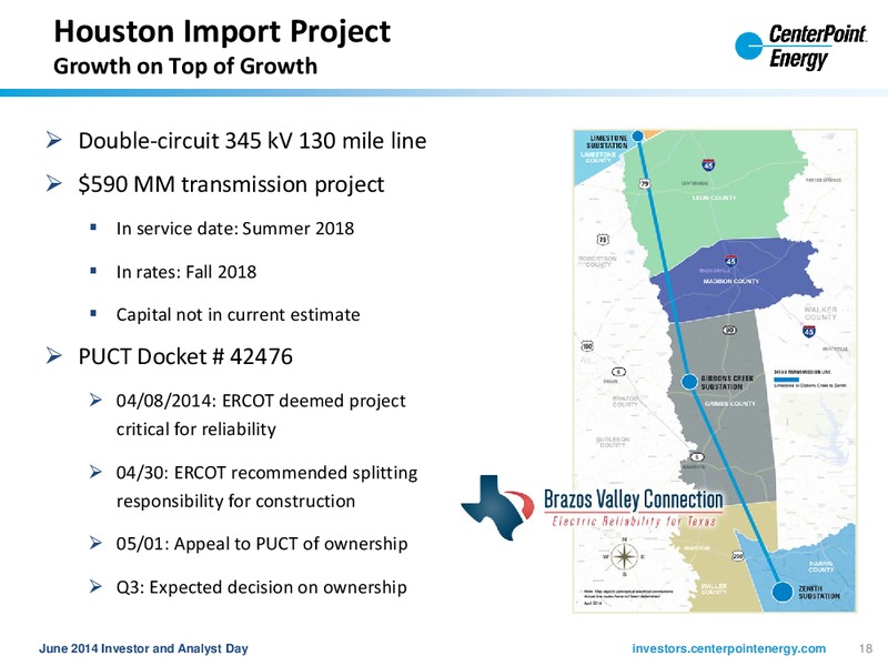 Houston Electric – Centerpoint Energy, Inc. – slide 18