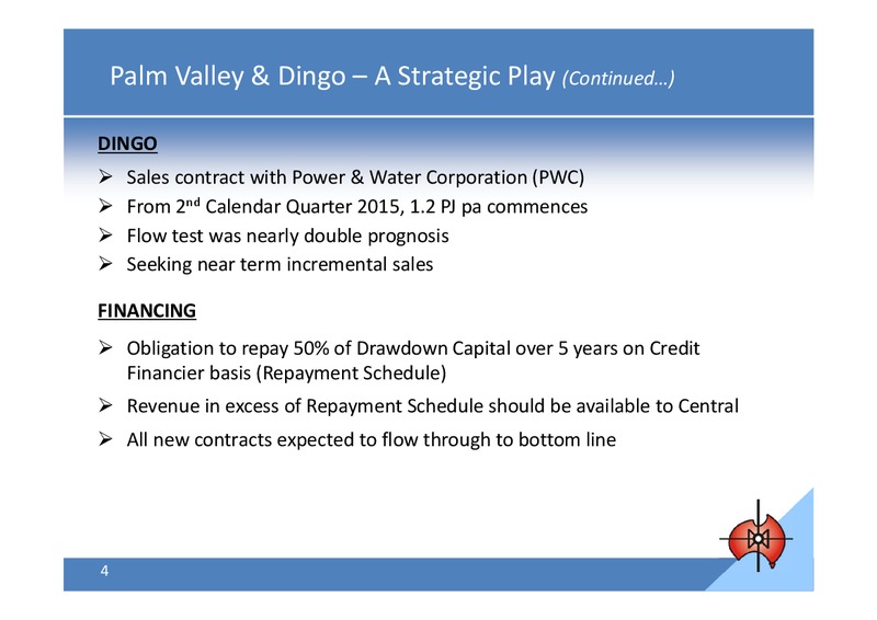 ProducingResults InvestorPresentation Sydney – Central Petroleum Ltd. – slide 4