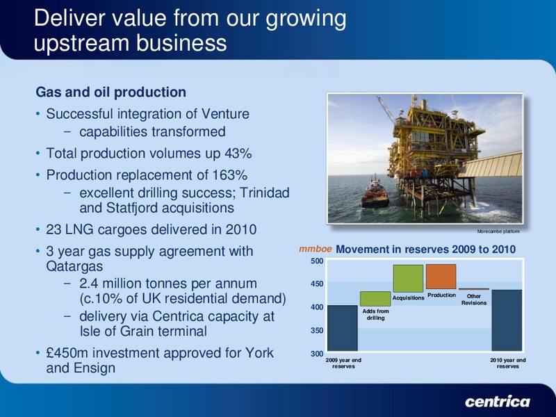 2010 EARNINGS CALL – Centrica Plc – slide 26