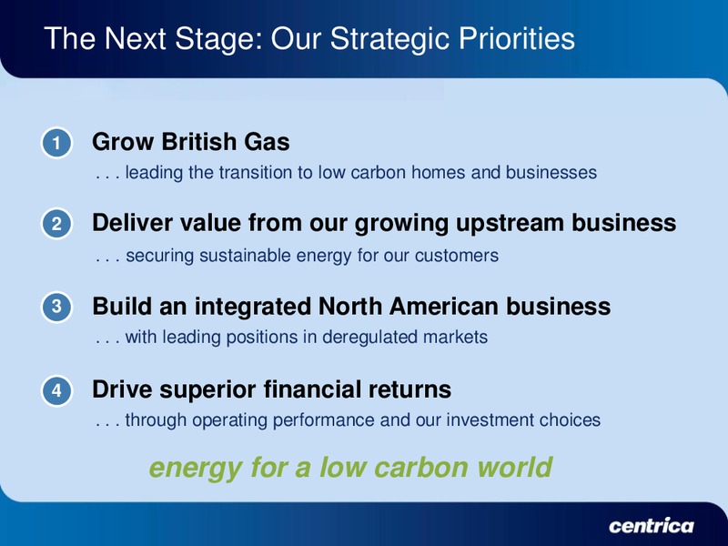 2009 EARNINGS CALL – Centrica Plc – slide 31
