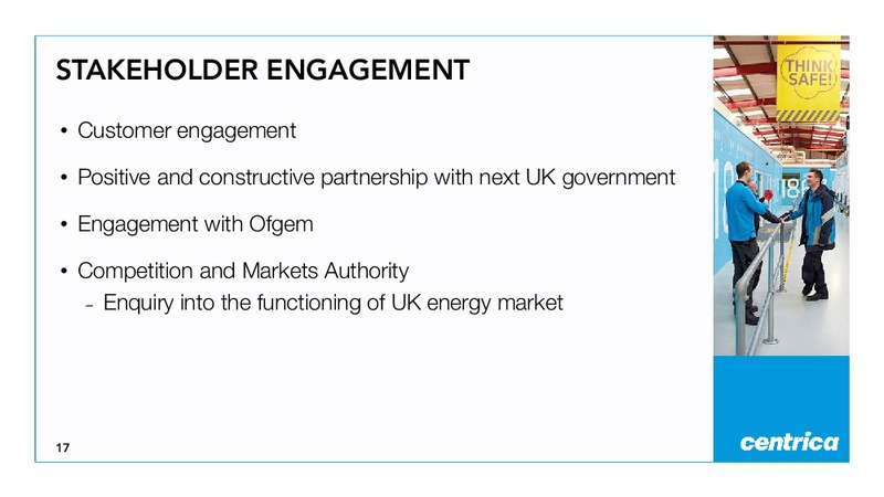 APRIL 2015 ANNUAL GENERAL MEETING – Centrica Plc – slide 12