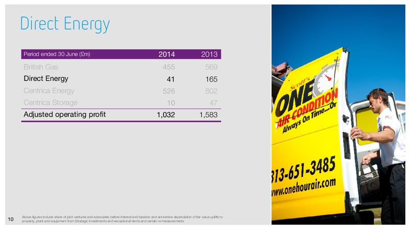 Interim Results – Centrica Plc – slide 9