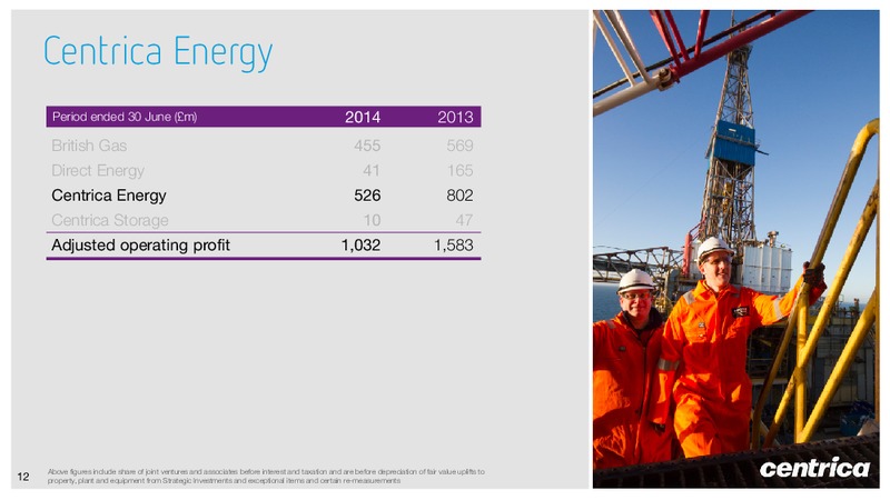 Interim Results – Centrica Plc – slide 11