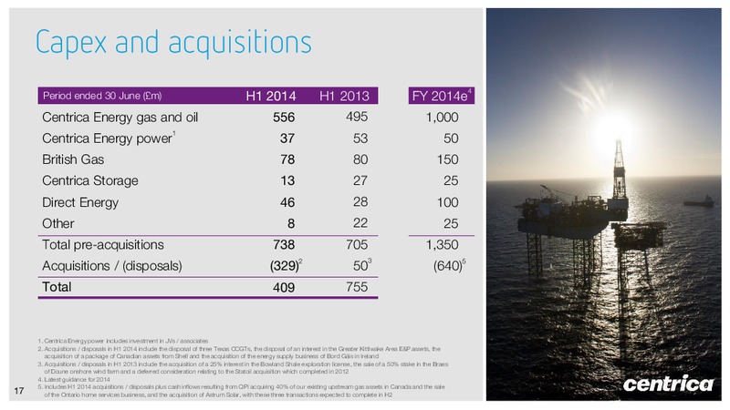 Interim Results – Centrica Plc – slide 16