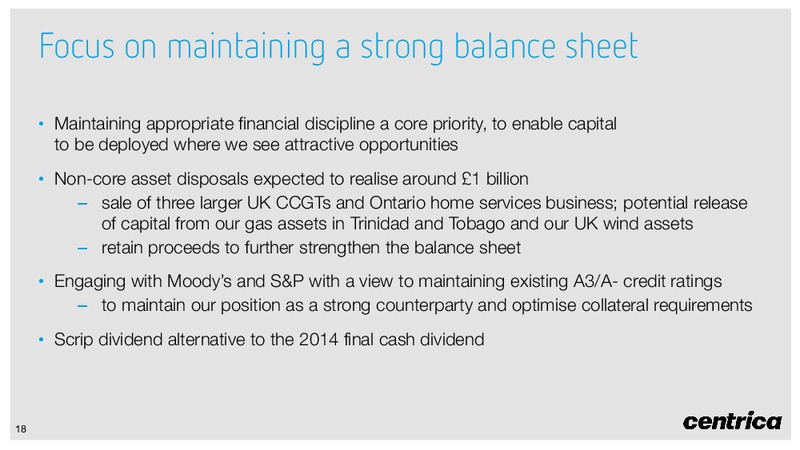 Interim Results – Centrica Plc – slide 17