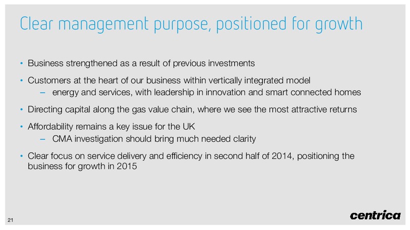 Interim Results – Centrica Plc – slide 20