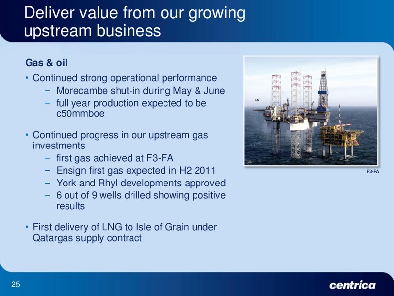 FIRST HALF 2011 EARNINGS CALL – Centrica Plc – slide 24