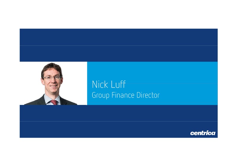 2012 EARNINGS CALL – Centrica Plc – slide 3