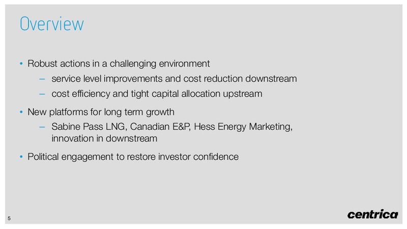 Preliminary Results for the year ended – Centrica Plc – slide 4