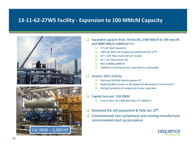 Investor Presentation – Cequence Energy Ltd. – slide 14
