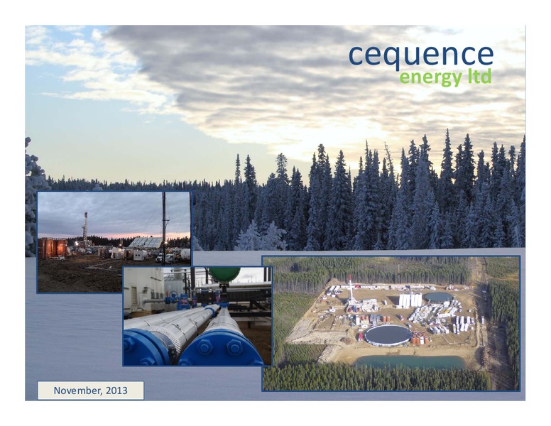 Investor Presentation – Cequence Energy Ltd. – slide 1