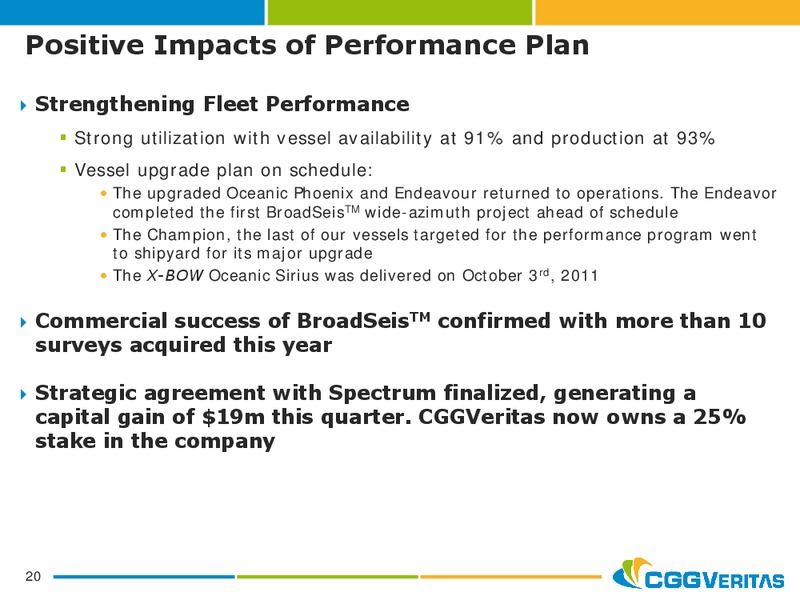 JANUARY   FEBRUARY 2012 PRESENTATION – CGG – slide 19