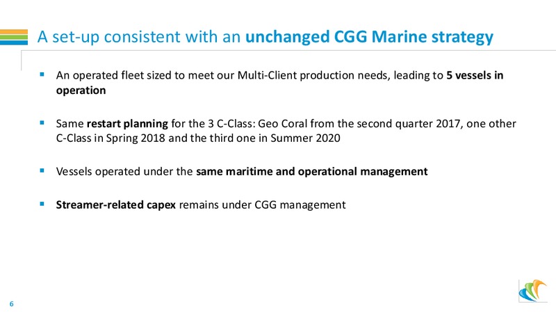 March 2017 CGG Maritime Exposure – CGG – slide 6