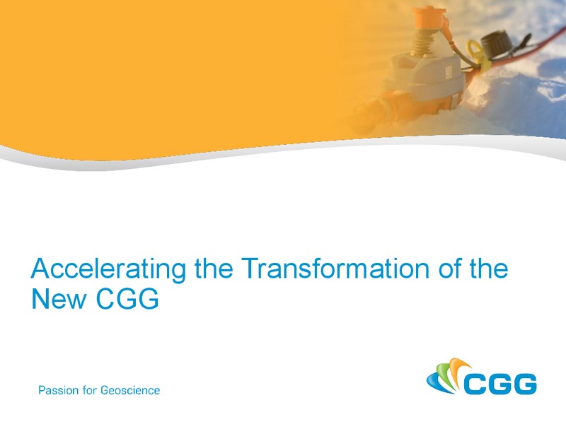 Conference Merrill Lynch – CGG – slide 22