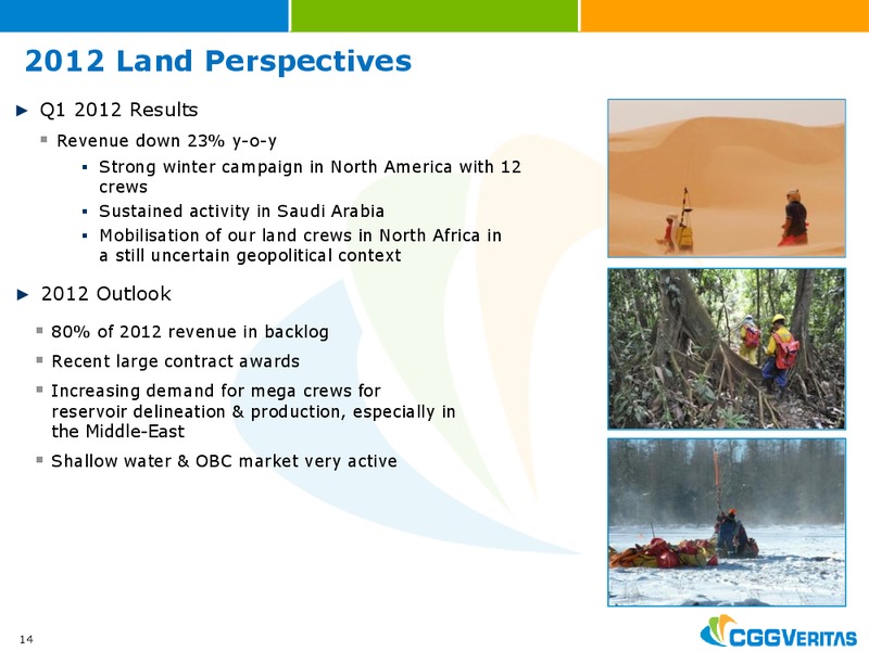 MAY 2012 CORPORATE PRESENTATION – CGG – slide 14
