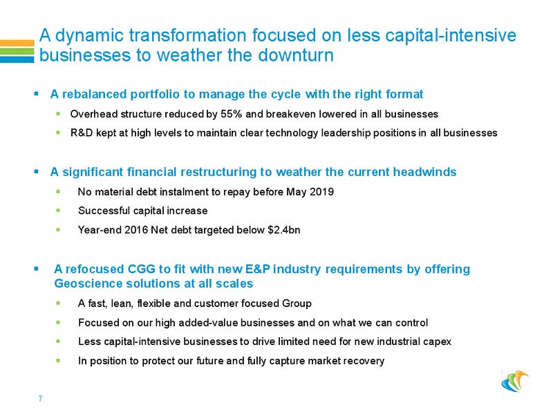 Roadshow Presentation – CGG – slide 6