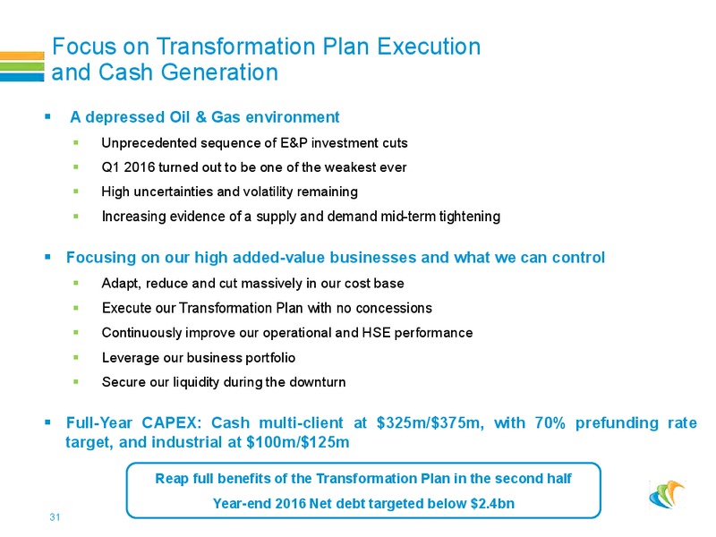 Roadshow Presentation – CGG – slide 30