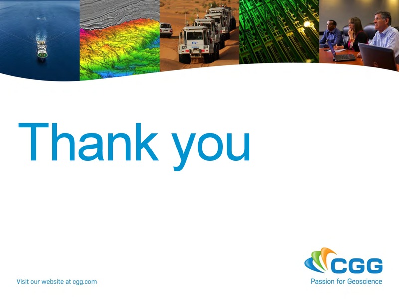 Roadshow Presentation – CGG – slide 31