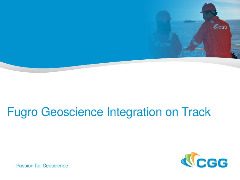 EAGE PRESENTATION – CGG – slide 4