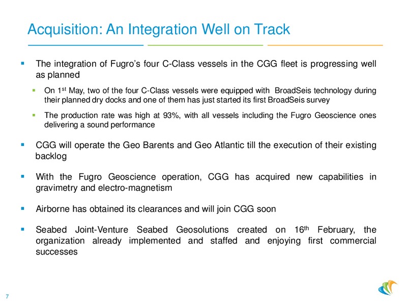 EAGE PRESENTATION – CGG – slide 7