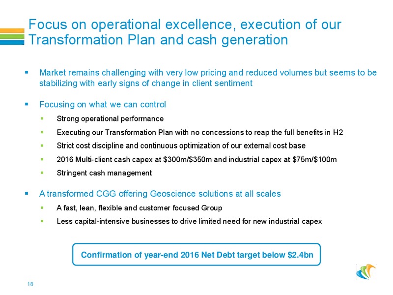 H1 Financial Results – CGG – slide 17