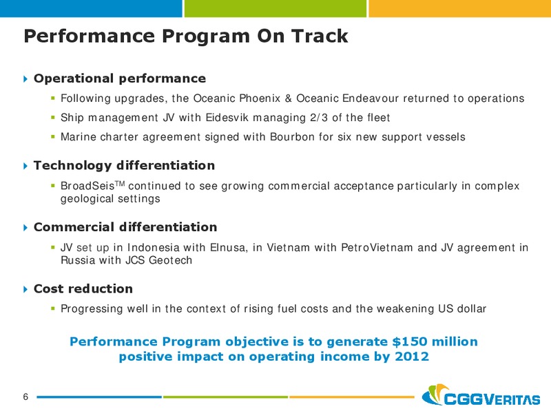 SEPTEMBER 2011 CORPORATE PRESENTATION – CGG – slide 5