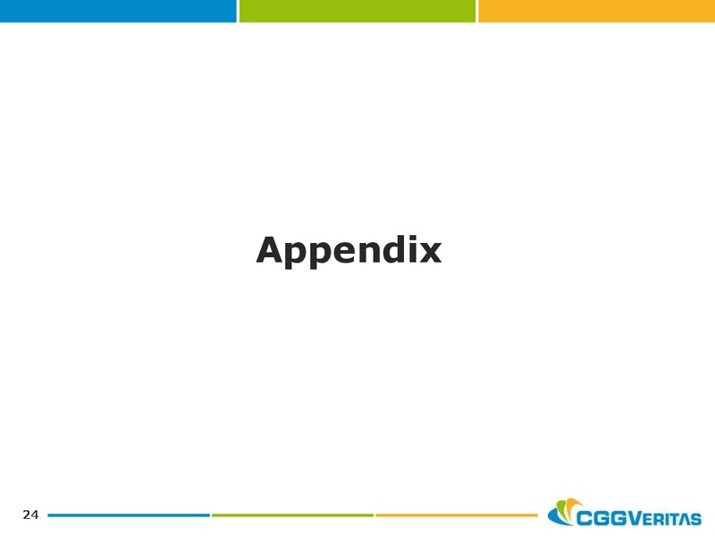 NOVEMBER  DECEMBER 2011 CORPORATE PRESENTATION – CGG – slide 23