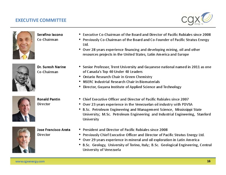 Corporate Presentation – Cgx Energy Inc. – slide 15