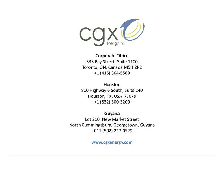 2014 Annual and Special Meeting of Shareholders – Cgx Energy Inc. – slide 9