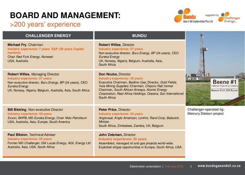 INVESTOR PRESENTATION – Challenger Energy Ltd – slide 3