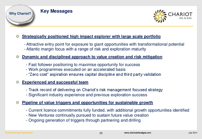 Investor Presentation – Chariot Oil and Gas – slide 23
