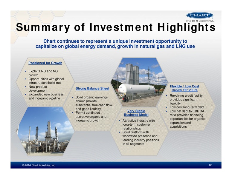INVESTOR PRESENTATION – Chart Industries Inc. – slide 10