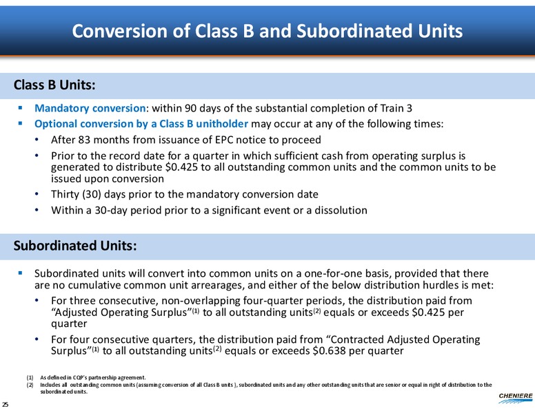 Credit Suisse Energy Summit – Cheniere Energy, Inc. – slide 23
