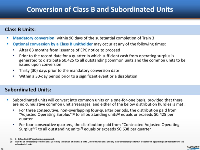 INVESTOR PRESENTATION – Cheniere Energy, Inc. – slide 34