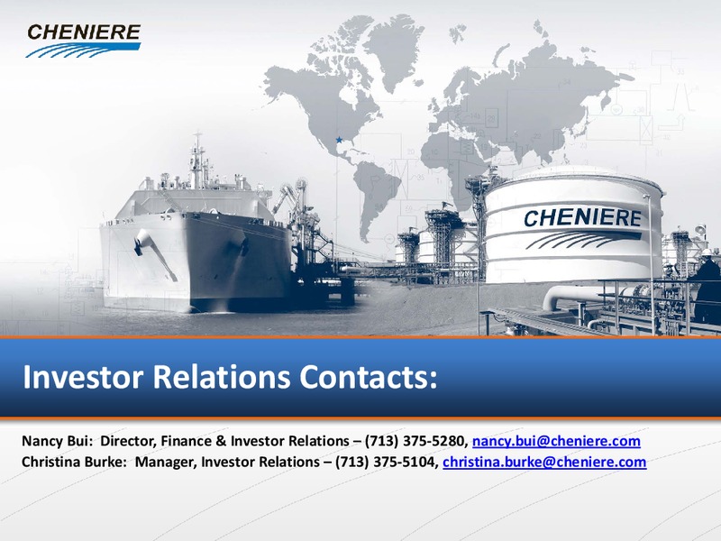 WOLFE TRAHAN DEEP DIVE CONFERENCE – Cheniere Energy, Inc. – slide 32
