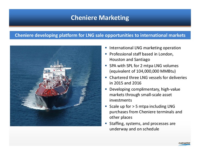 Investor Presentation – Cheniere Energy, Inc. – slide 16