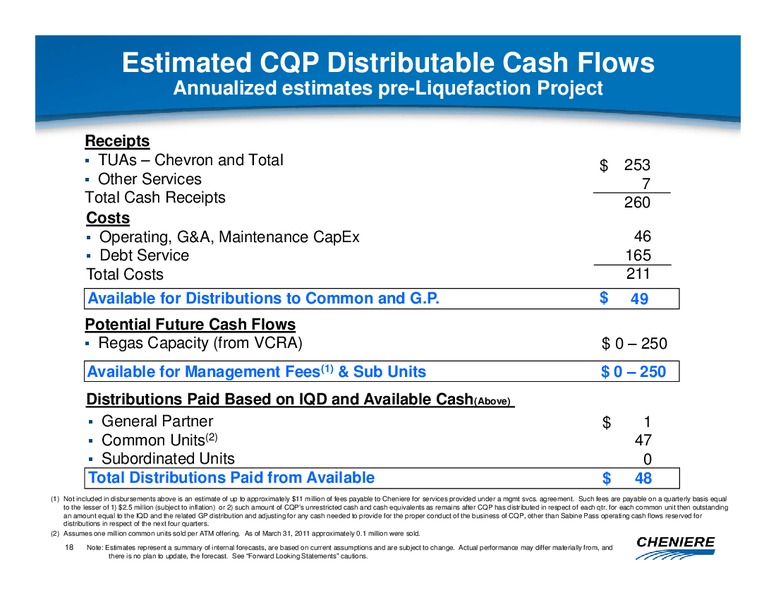 AUGUST 2011 CORPORATE PRESENTATION – Cheniere Energy, Inc. – slide 17