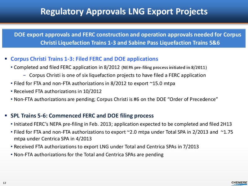 SEPTEMBER 2013 CORPORATE PRESENTATION – Cheniere Energy, Inc. – slide 11