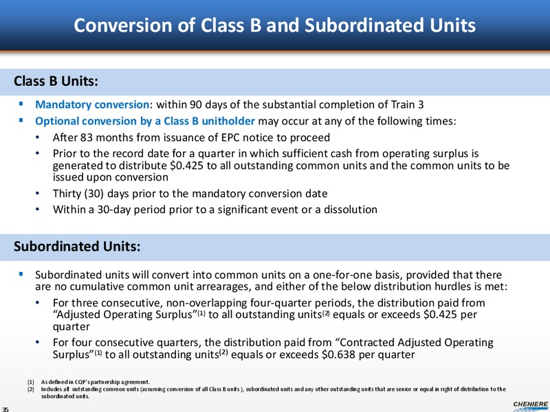 SEPTEMBER 2013 CORPORATE PRESENTATION – Cheniere Energy, Inc. – slide 34