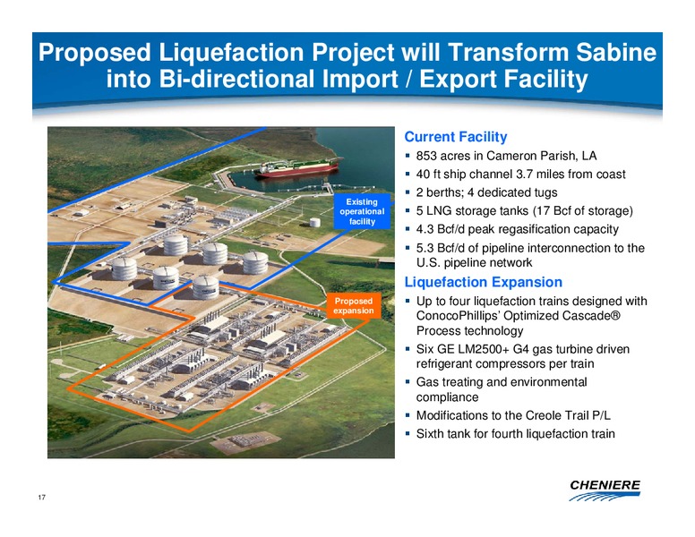 NOVEMBER 2011 CORPORATE PRESENTATION – Cheniere Energy, Inc. – slide 16