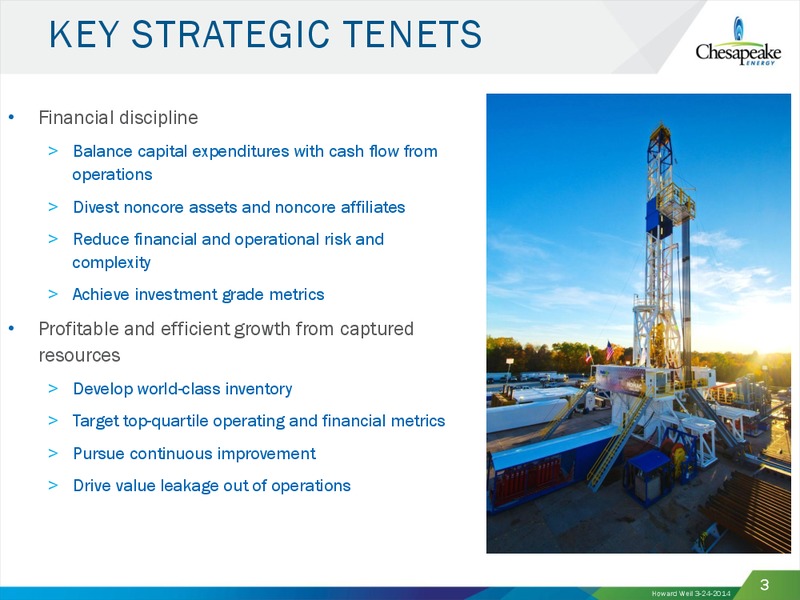 HOWARD WEIL 42 ND ANNUAL ENERGY CONFERENCE – Chesapeake Energy Corp – slide 2