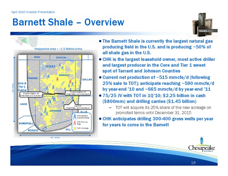 April 2010 Investor Presentation – Chesapeake Energy Corp – slide 18