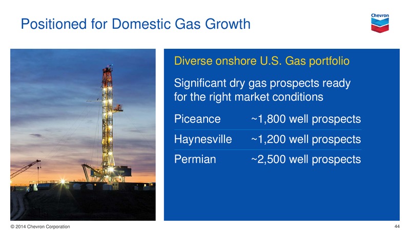 Investor Presentation – Chevron Corp – slide 43