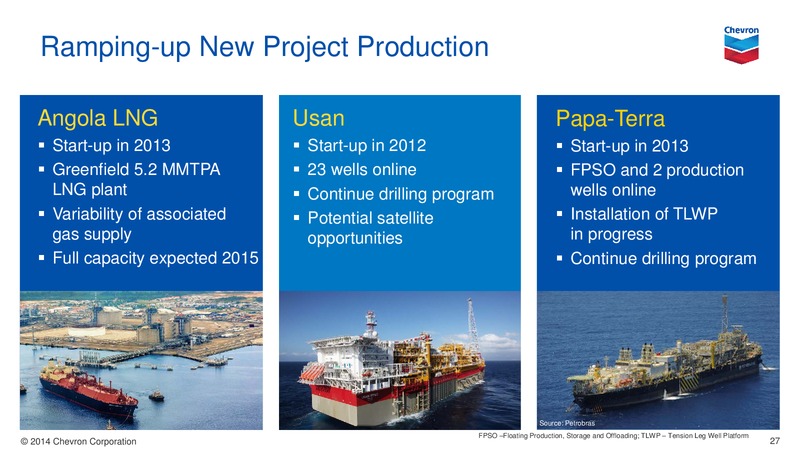 UPSTREAM – Chevron Corp – slide 27