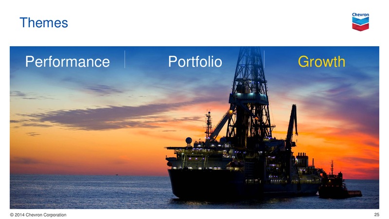 UPSTREAM PRESENTATION – Chevron Corp – slide 25